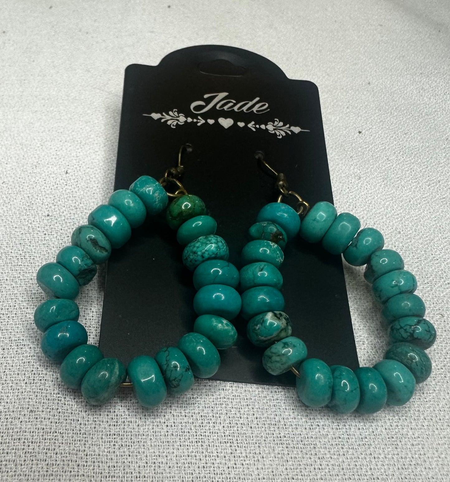 Beaded Turquoise Earrings