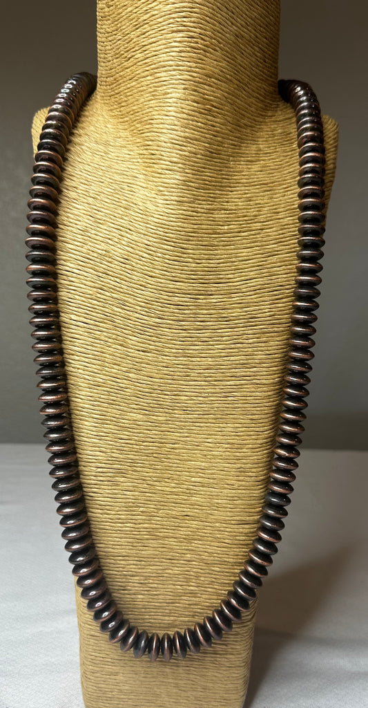 32-Inch Brushed Silver Beads