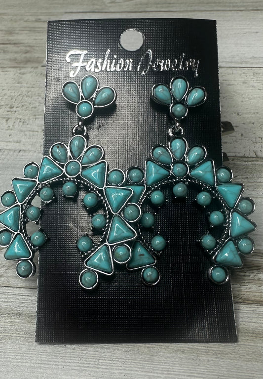 Turquoise and Silver Earrings