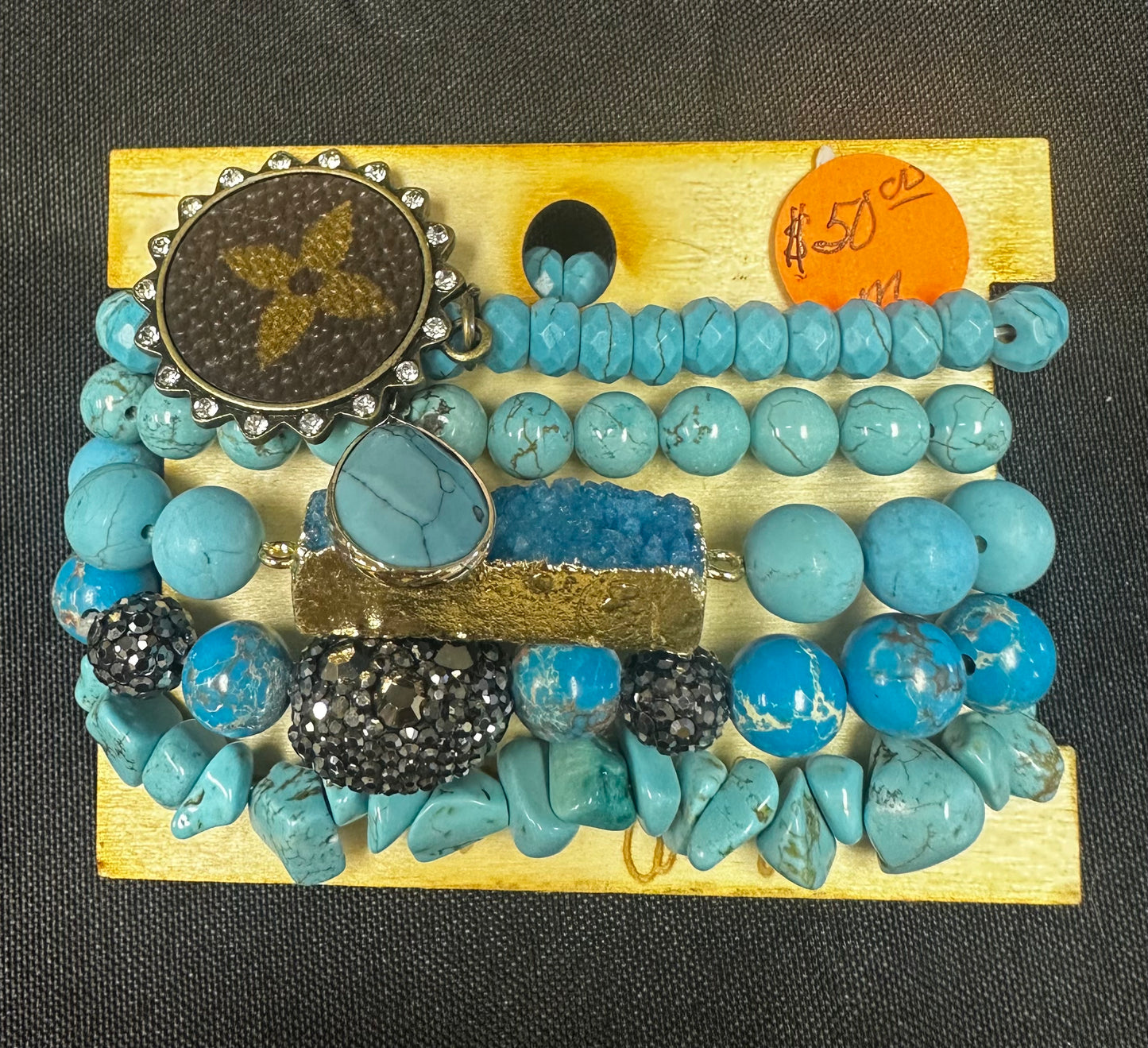 Stacked Turquoise Bracelets