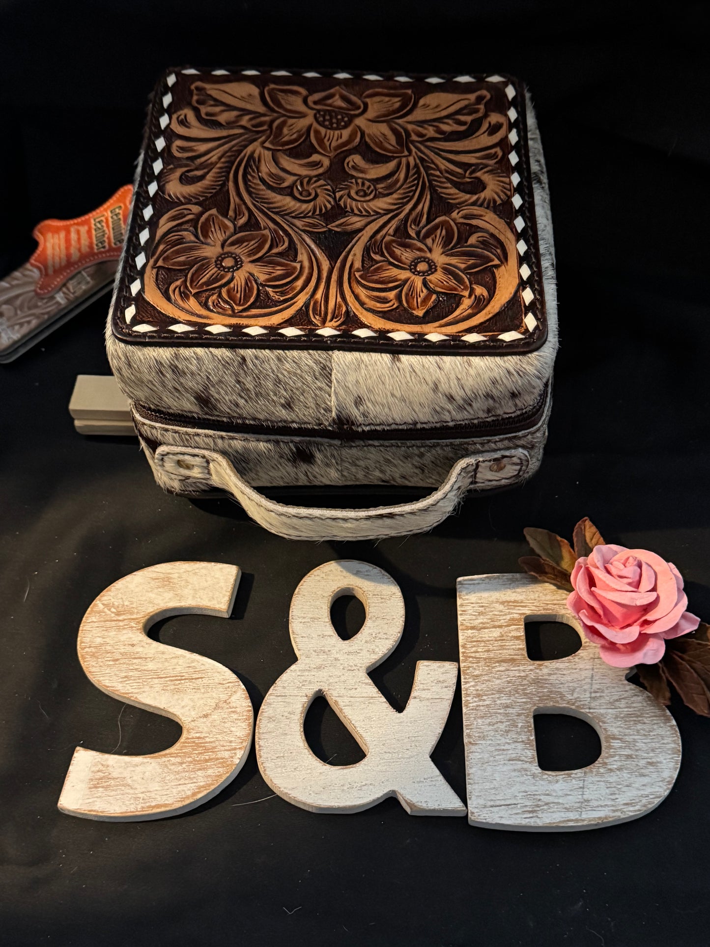 Leather and Cowhide Jewelry box