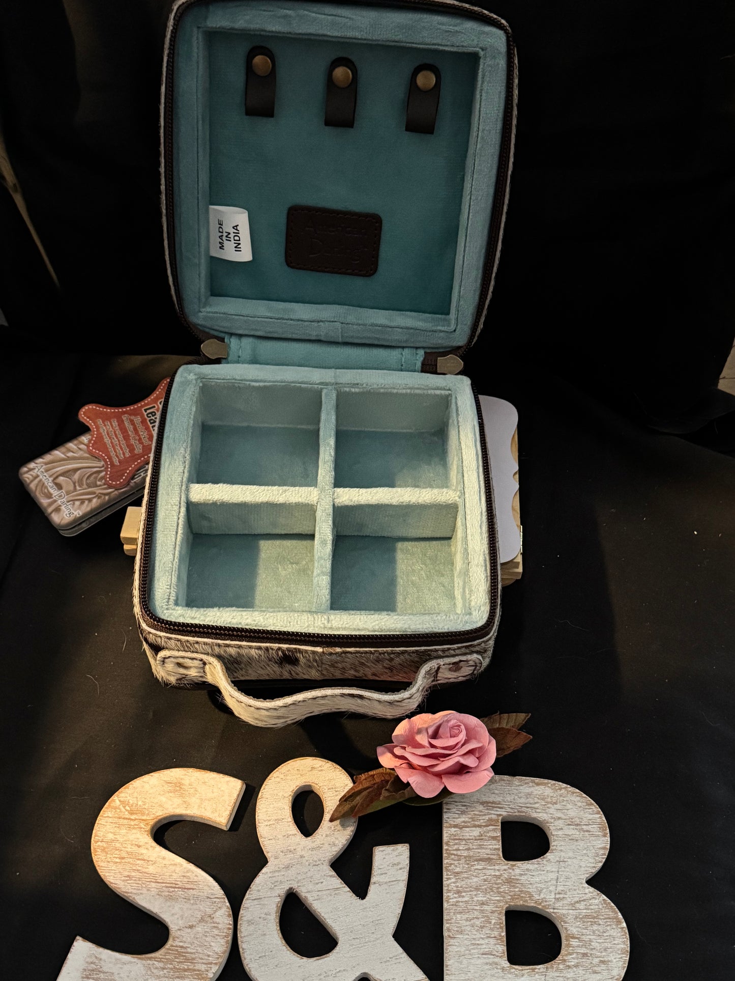 Leather and Cowhide Jewelry box