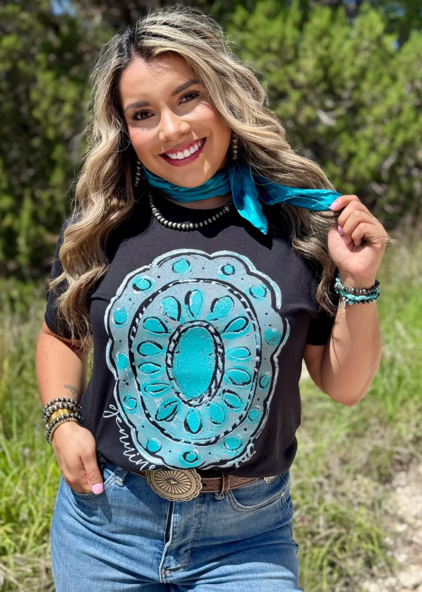 Genuine Turquoise Concho Tee